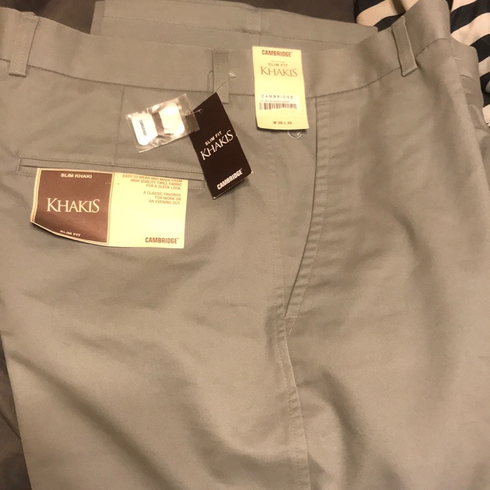 Cambridge slim fit khakis
